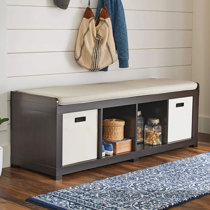 Cube organizer store with bench